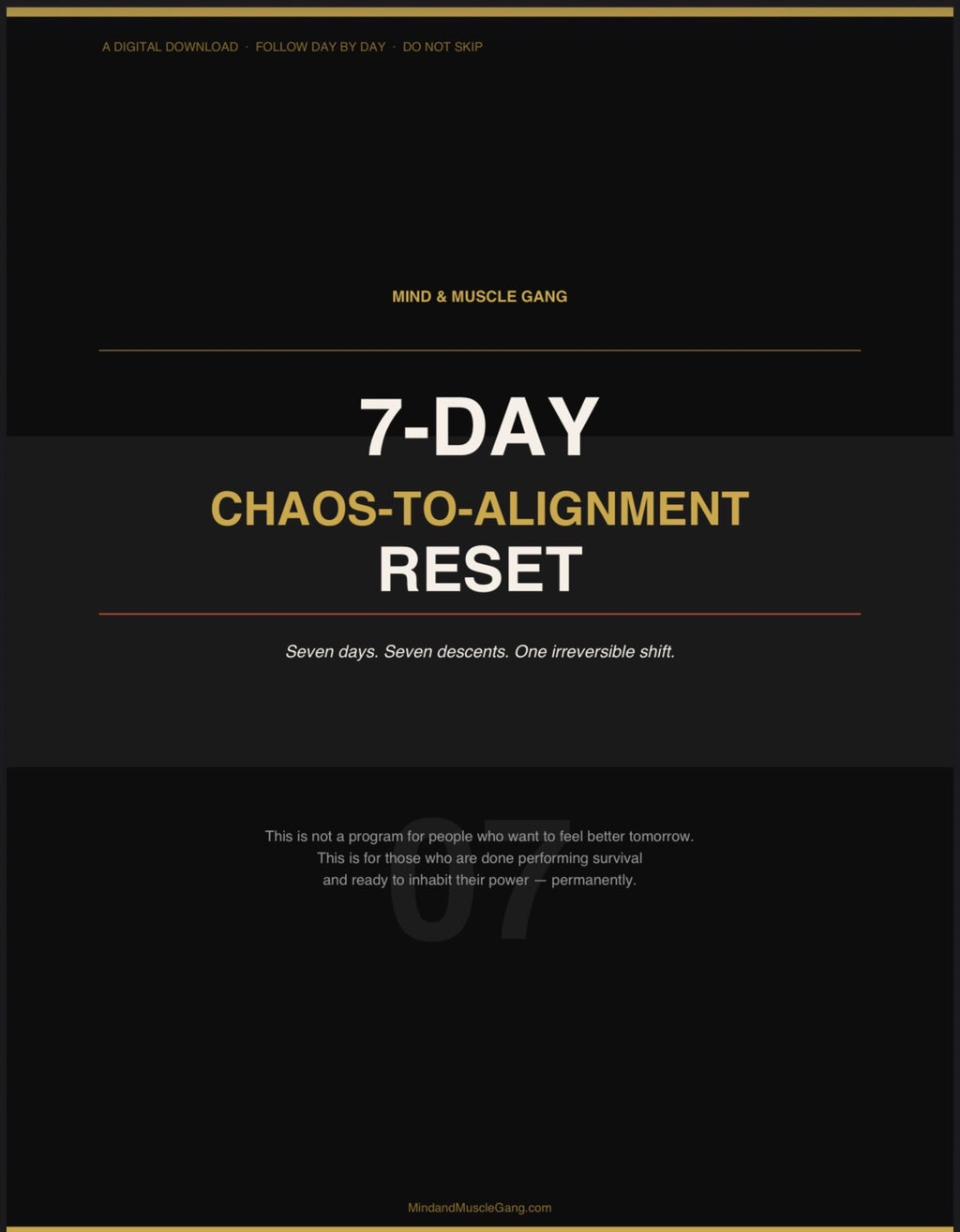 7-Day Spiritual Reset Guide • Emotional Alchemy Planner (PDF)