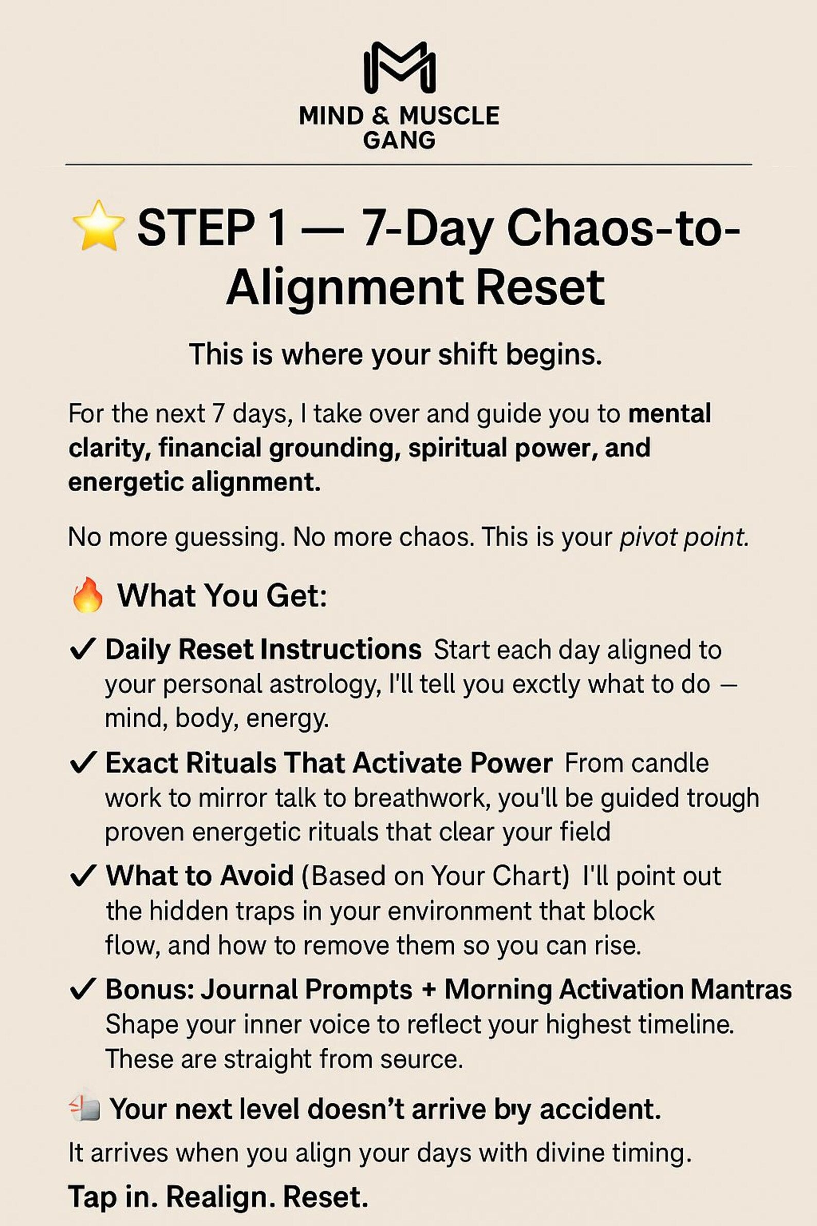 7-Day Spiritual Reset Guide • Emotional Alchemy Planner (PDF)